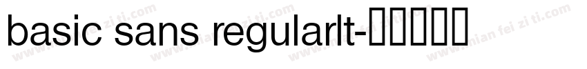 basic sans regularlt字体转换